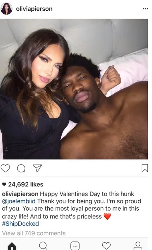 Olivia-Piersons-relationship-was-named-fake-news-by-her-boyfriend-Joel-Embiid