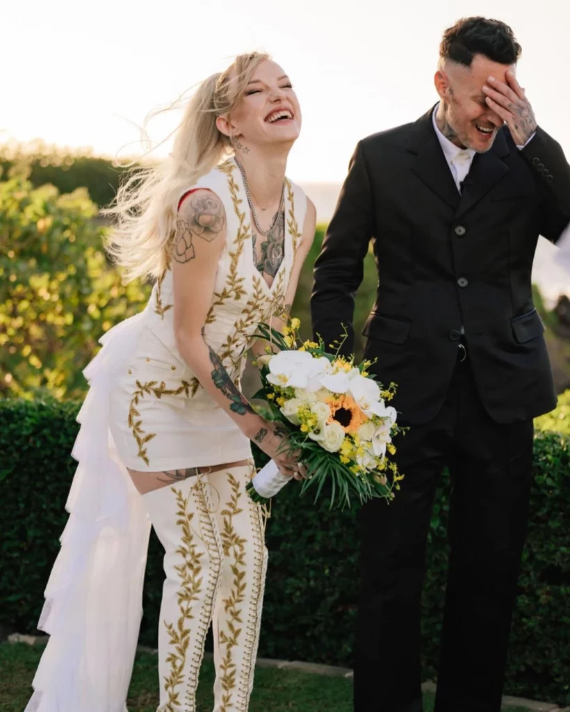 Michael-Voltaggio-and-Bria-Vinaite-married-in-an-intimated-wedding