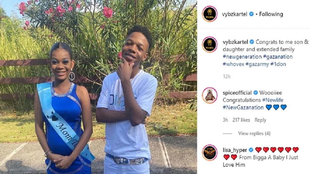 Vybz-Kartel-posted-his-son-and-his-pregnant-girlfriend-picture