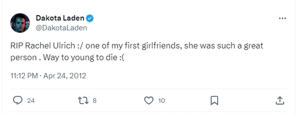 Dakota-Laden-first-girlfriend-died
